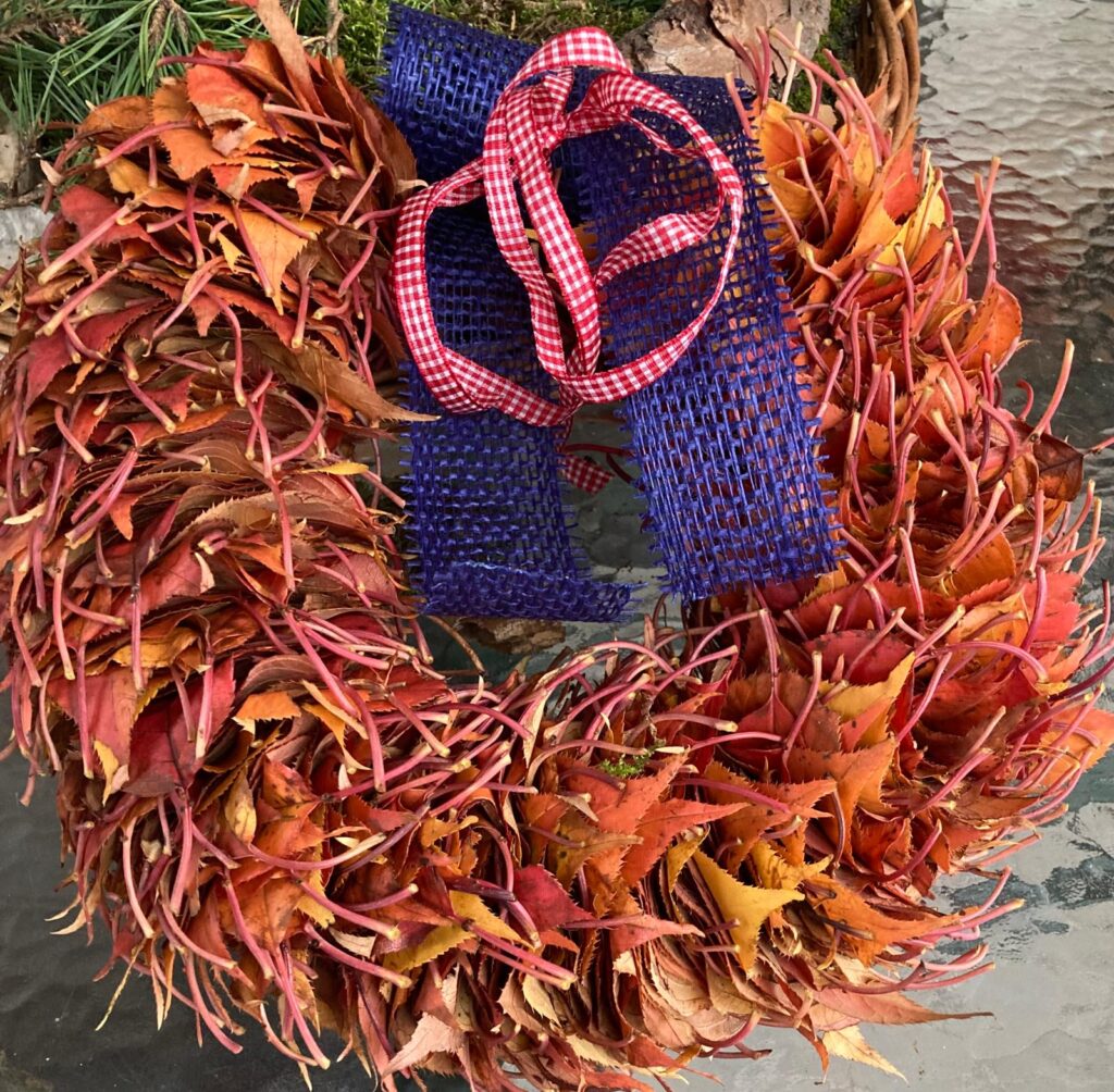 Věnece z listů sakury a magnolie